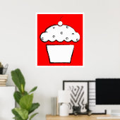 Poster cupcake (Bureau à domicile)