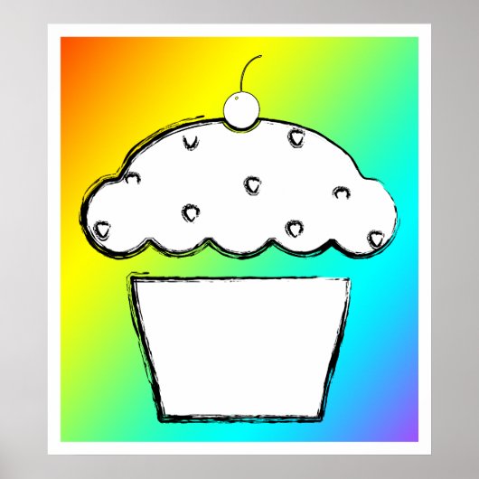 Poster cupcake (Devant)