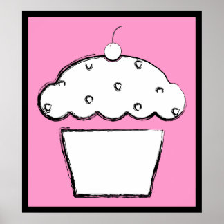 Poster cupcake