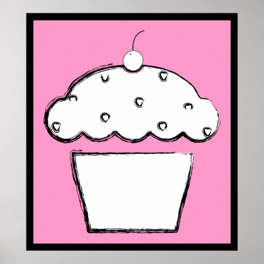 Poster cupcake (Devant)