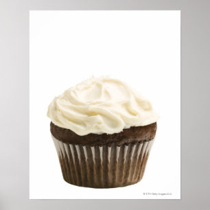 Poster Cupcake avec glaçage au chocolat, studio photo 2