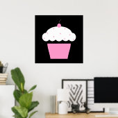 Poster cupcake de cerise (Bureau à domicile)