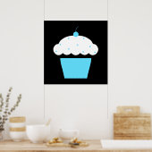 Poster cupcake de cerise (Cuisine)