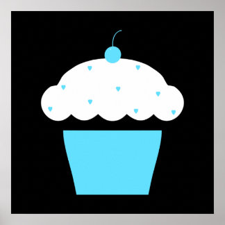 Poster cupcake de cerise