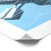 Poster Cupcake en version canoë (Coin)