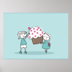 Poster Cupcake Love