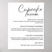 Poster Cupcake mariage moderne signe dessert (Devant)