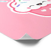 Poster Cupcake mignonne avec arroses (Coin)