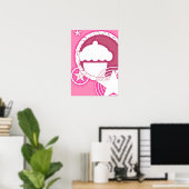 Poster cupcake punk (Bureau à domicile)