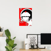 Poster cupcake punk (Bureau à domicile)