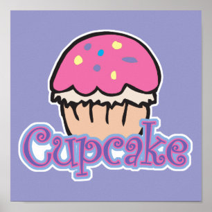Poster Cupcake rose