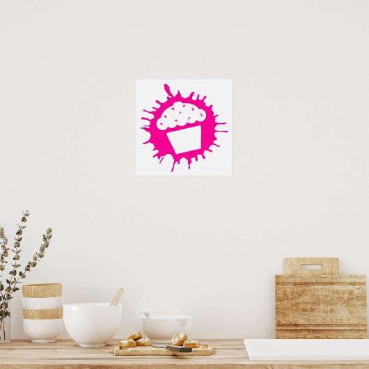 Poster cupcake splatz (Cuisine)