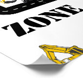 Poster Cupcake Zone de construction Camion de vidage (Coin)