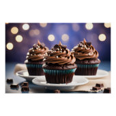 Poster Cupcakes au chocolat (Devant)