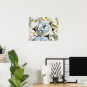 Poster cupcakes avec glaçage aux fleurs (Bureau à domicile)