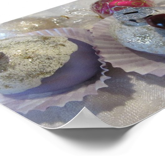 Poster Cupcakes de Noël décadents (Coin)