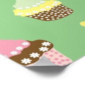 Poster Cupcakes Delicious Decorated Birthday (Coin)