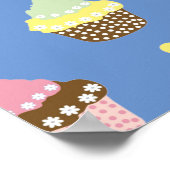 Poster Cupcakes Delicious Decorated Birthday (Coin)