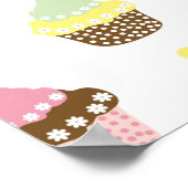 Poster Cupcakes Delicious Decorated Birthday (Coin)