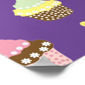 Poster Cupcakes Delicious Decorated Birthday (Coin)