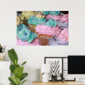 Poster Cupcakes en Pastel (Bureau à domicile)