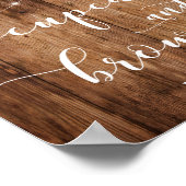 Poster Cupcakes et Brownies Bois et Lumières (Coin)