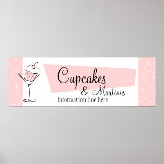 Poster Cupcakes et Martini!