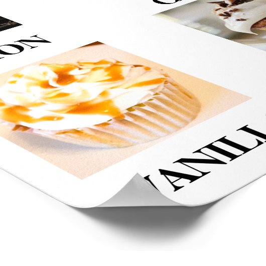 Poster Cupcakes mariages (Coin)