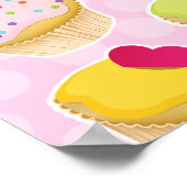 Poster Cupcakes personnalisés (Coin)