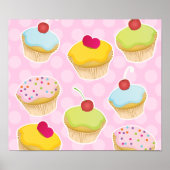 Poster Cupcakes personnalisés (Devant)