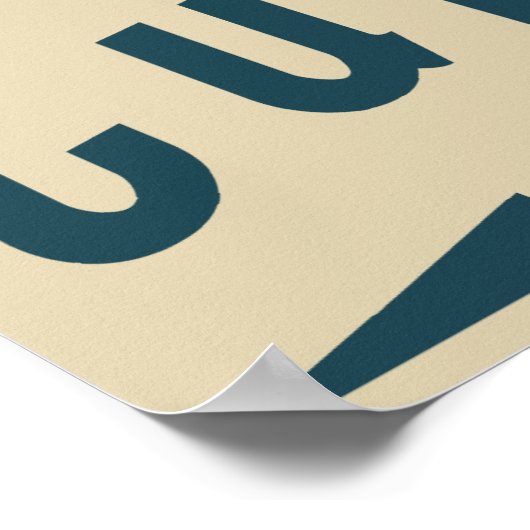 Poster cupcakes rétro (Coin)