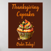 Poster Cupcakes Thanksgiving, Cake Store (Devant)