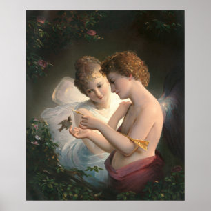 Poster Cupid et Psyché, Louis Prang