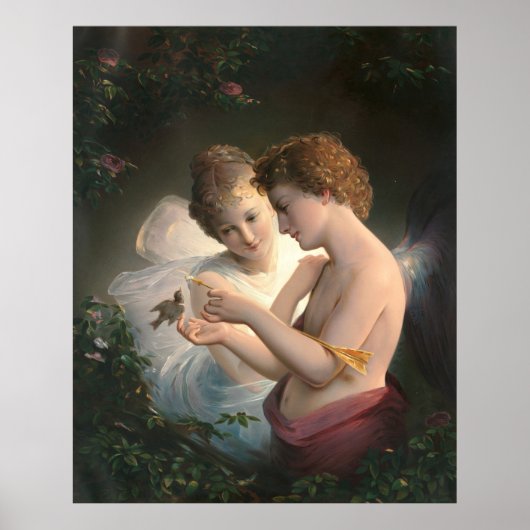 Poster Cupid et Psyche, Louis Prang (Devant)