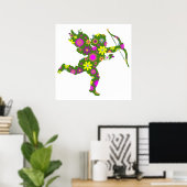 POSTER CUPIDE FLORAL (Bureau à domicile)