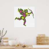POSTER CUPIDE FLORAL (Cuisine)