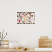 Poster Cupidon Roses Rose Colombe Cœur Flèche (Cuisine)