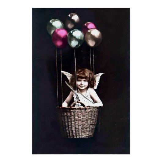 Poster Cupidon Vintage (Devant)