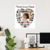 Poster Cur funéraire commémoratif en forme de 40 Photo Co (Bureau à domicile)