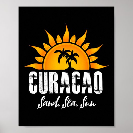 Poster Curaçao ! Sable (Devant)