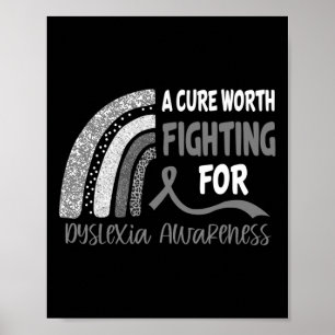 Poster Cure À Combattre Pour Sensibiliser À La Dyslexie