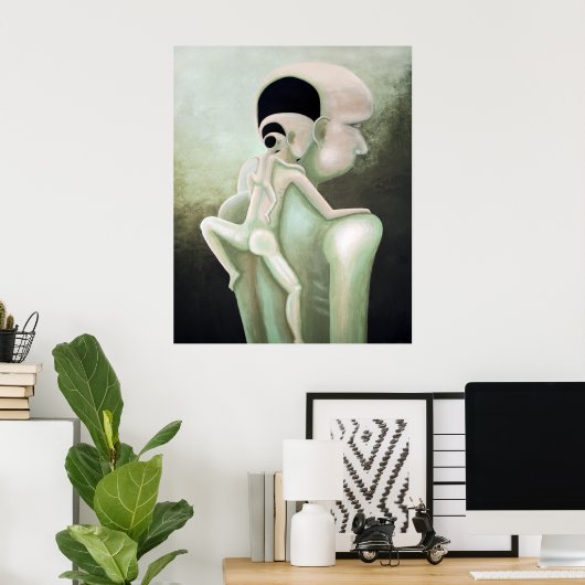 Poster Curieux (Bureau à domicile)