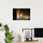Poster Curieux Chat, (Bureau à domicile)