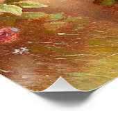 Poster Curieux Chiots Dachshund et une grenouille (Coin)