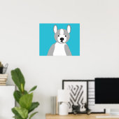 Poster Curieux et adorable Boston Terriers (Bureau à domicile)