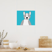 Poster Curieux et adorable Boston Terriers (Cuisine)