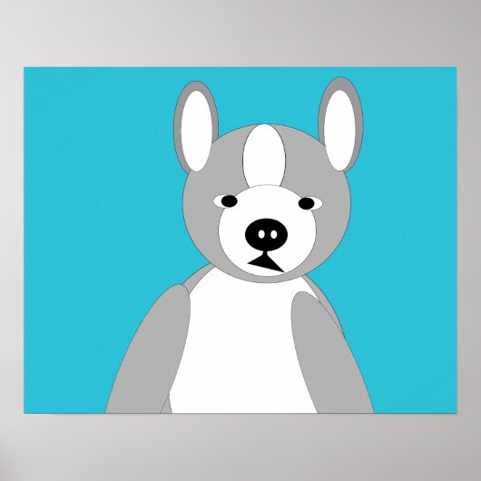 Poster Curieux et adorable Boston Terriers (Devant)