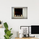 Poster Curieux Kitties qui chatouille vers le bas (Bureau à domicile)