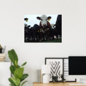 Poster Curieux Vaches 3 (Bureau à domicile)