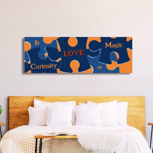 Poster Curiosité et amour motivationnels = Puzzle magique
